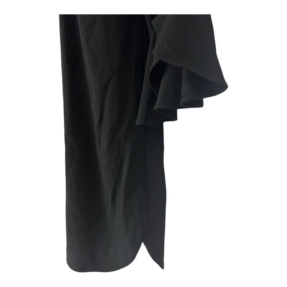 Monroe & Main Shift Desk to Dinner Casual Party Black Crepe Office Funeral Dress - Picture 8 of 12
